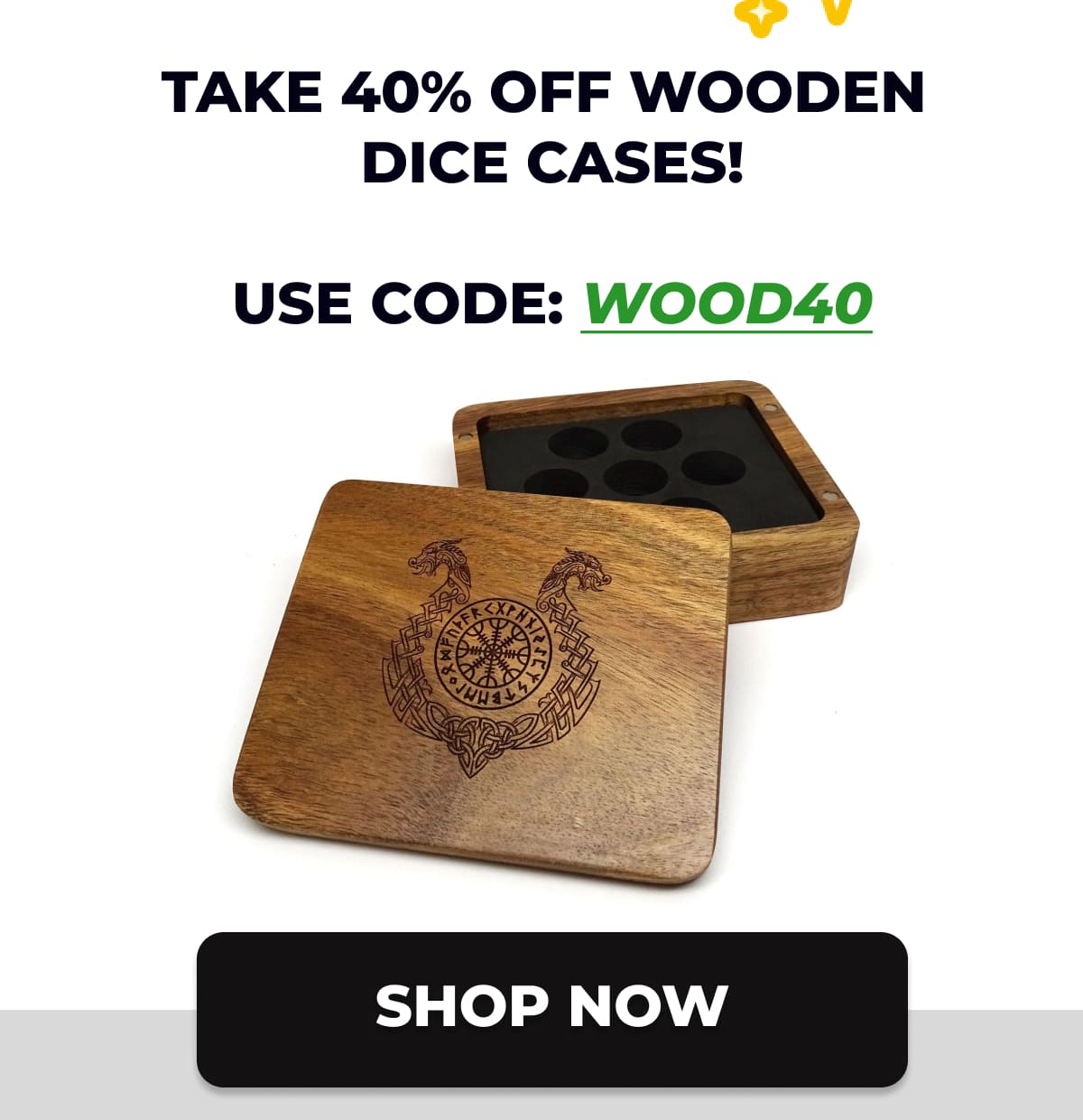 use code: WOOD40 to save 40%